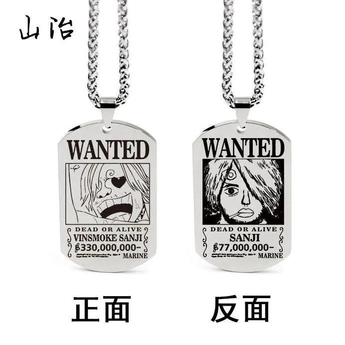 Collar con colgante inspirado en One Piece con llavero