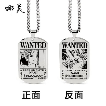 Collar con colgante inspirado en One Piece con llavero