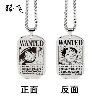Collar con colgante inspirado en One Piece con llavero