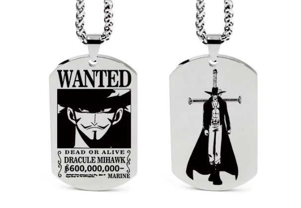 Collar con colgante inspirado en One Piece con llavero