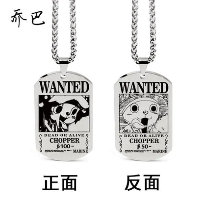 Collar con colgante inspirado en One Piece con llavero