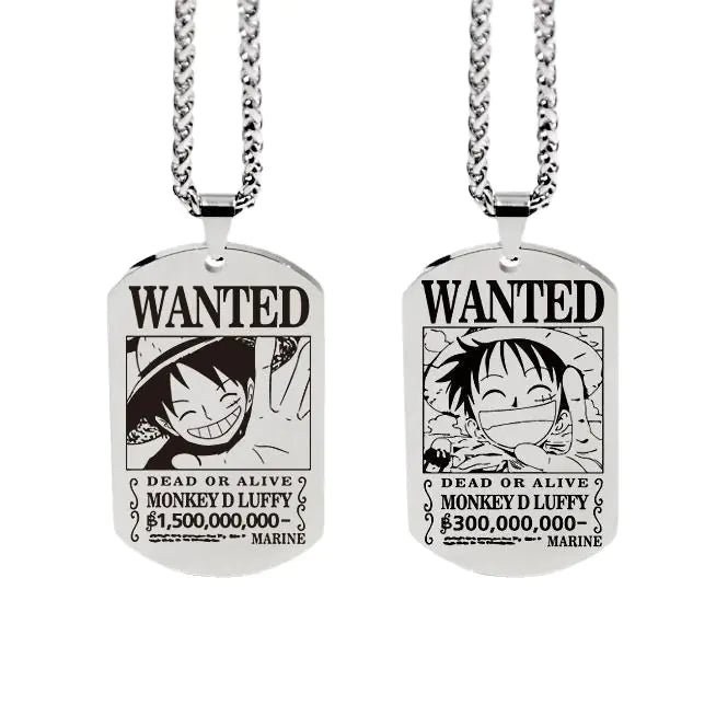 Collar con colgante inspirado en One Piece con llavero