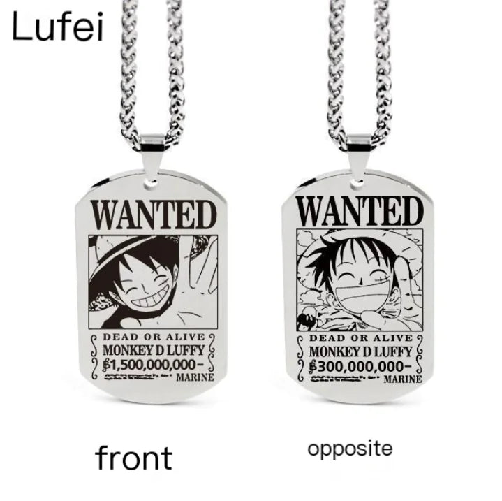 Collar con colgante inspirado en One Piece con llavero
