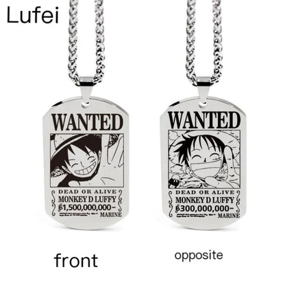 Collar con colgante inspirado en One Piece con llavero