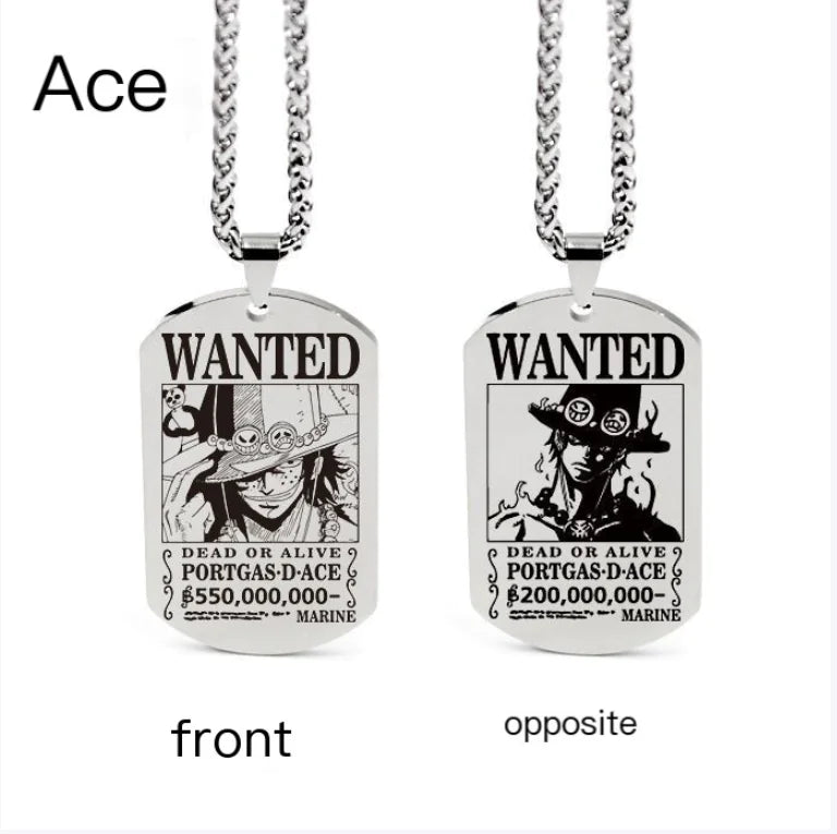 Collar con colgante inspirado en One Piece con llavero