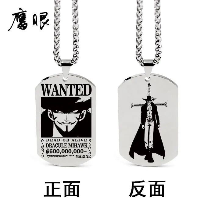 Collar con colgante inspirado en One Piece con llavero