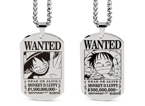 Collar con colgante inspirado en One Piece con llavero